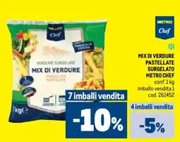 Metro Mix di verdure pastellate surgelato METRO CHEF offerta