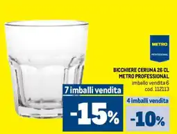 Metro Bicchiere ceruna METRO PROFESSIONAL offerta