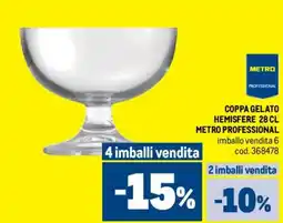 Metro Coppa gelato hemisfere METRO PROFESSIONAL offerta