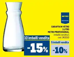 Metro Caraffa in vetro METRO PROFESSIONAL offerta