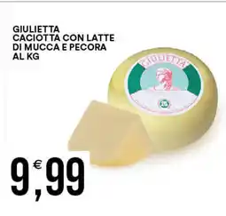 Vantaggio Cash&Carry Giulietta caciotta con latte di mucca e pecora offerta