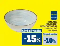 Metro Ciotola blu madleen 16cm METRO PROFESSIONAL offerta