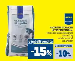 Metro Sacchetto di carbone METRO PROFESSIONAL offerta