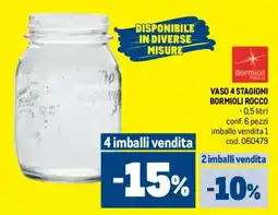 Metro Vaso 4 stagioni bormioli rocco offerta