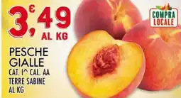 Crai Pesche gialle cat. i^ cal. aa terre sabine al kg offerta