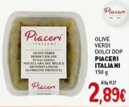 Crai Olive verdi dolci dop PIACERI ITALIANI offerta