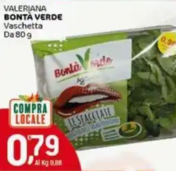 Crai Valeriana BONTÀ VERDE vaschetta da offerta