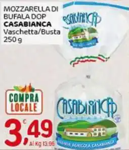 Crai Mozzarella di bufala dop CASABIANCA vaschetta/busta offerta