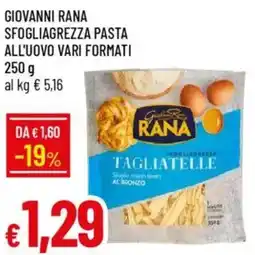 Galassia Giovanni rana sfogliagrezza pasta all'uovo vari formati offerta