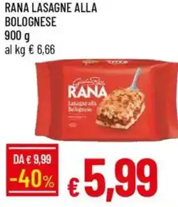 Galassia Rana lasagne alla bolognese offerta
