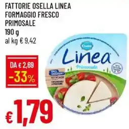 Galassia Fattorie osella linea formaggio fresco primosale offerta