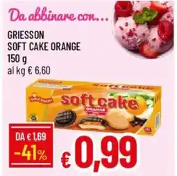 Galassia Griesson soft cake orange offerta