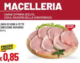 Galassia Lonza di suino a fette confezione risparmio offerta