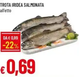 Galassia Trota iridea salmonata offerta