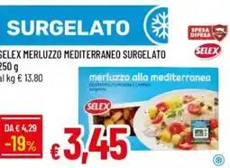 Galassia Selex merluzzo mediterraneo surgelato offerta