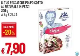 Galassia Il tuo pescatore polpo cotto al naturale in pezzi offerta