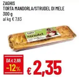 Galassia Zaghis torta mandorla/strudel di mele offerta