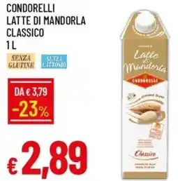 Galassia Condorelli latte di mandorla classico offerta