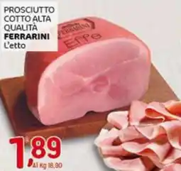 Crai Prosciutto cotto alta qualità ferrarini l'etto offerta