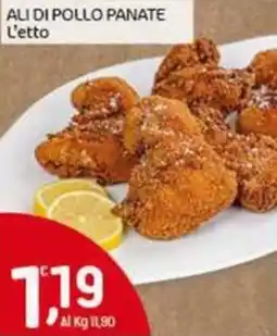 Crai Ali di pollo panate l'etto offerta