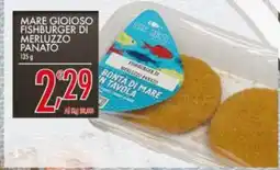 Crai Mare gioioso fishburger di merluzzo panato offerta
