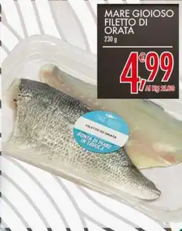 Crai Mare gioioso filetto di orata offerta