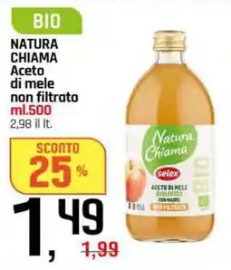 Famila Superstore NATURA CHIAMA Aceto di mele non filtrato offerta