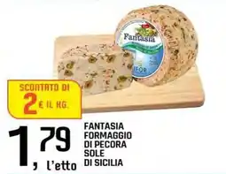 Famila Superstore Fantasia formaggio di pecora sole di sicilia offerta
