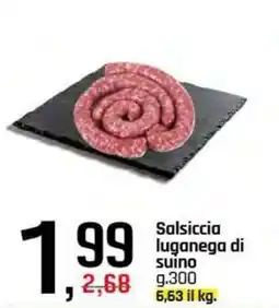 Famila Superstore Salsiccia luganega di suino offerta
