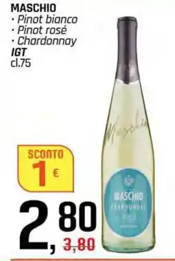 Famila Superstore MASCHIO Pinot bianco Pinot rosé Chardonnay IGT offerta