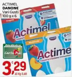 Crai Actimel DANONE vari gusti offerta