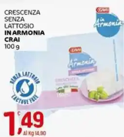 Crai Crescenza senza lattosio in armonia CRAI offerta