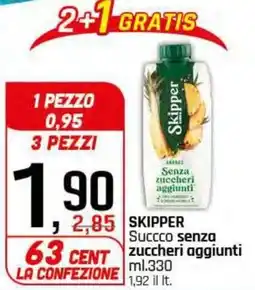 Famila Superstore SKIPPER Succco senza zuccheri aggiunti offerta
