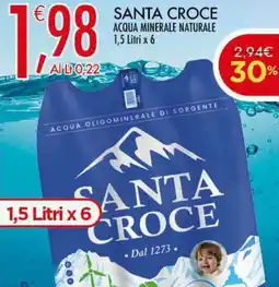 Crai Santa croce acqua minerale naturale offerta