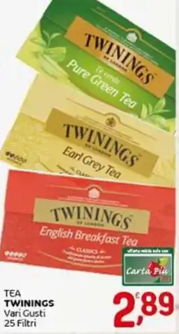 Crai Tea TWININGS Vari Gusti 25 Filtri offerta