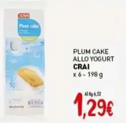 Crai Plum cake allo yogurt CRAI offerta