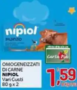 Crai Omogeneizzati di carne NIPIOL Vari Gusti offerta