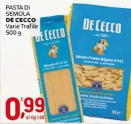 Crai Pasta di semola DE CECCO offerta