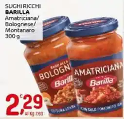 Crai Sughi ricchi BARILLA offerta