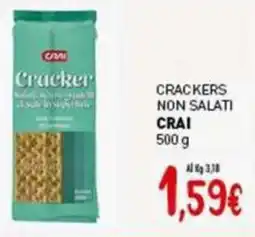 Crai Crackers non salati CRAI offerta