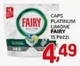 Crai Caps fairy platinum limone FAIRY 15 pezzi offerta