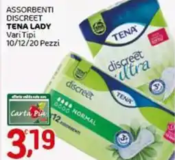 Crai Assorbenti discreet TENA LADY vari tipi offerta