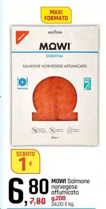 Famila Superstore MOWI Salmone norvegese affumicato offerta