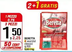Famila Superstore BERETTA 4 wurstel classici offerta