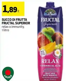 Coop Succo di frutta fructal superior offerta