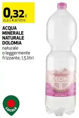 Coop Acqua minerale naturale DOLOMIA offerta