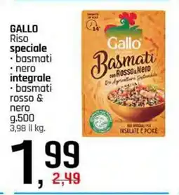 Famila Superstore GALLO Riso speciale basmati nero integrale offerta