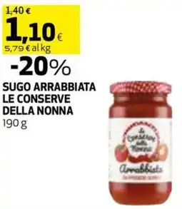 Coop Sugo arrabbiata LE CONSERVE DELLA NONNA offerta