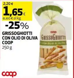 Coop Grissoghiotti con olio di oliva grissoghiotti COOP offerta
