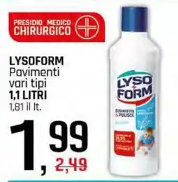 Famila Superstore LYSOFORM Pavimenti vari tipi offerta